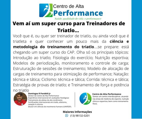 Curso para treinadores de Triatlo