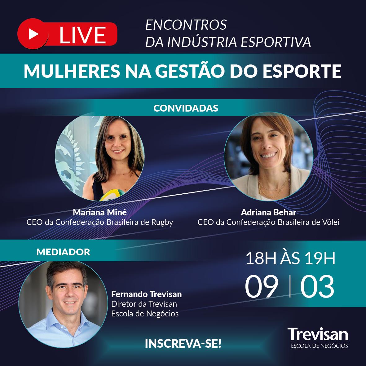 ENCONTROS DA INDÚSTRIA ESPORTIVA – MULHERES NA GESTÃO DO ESPORTE